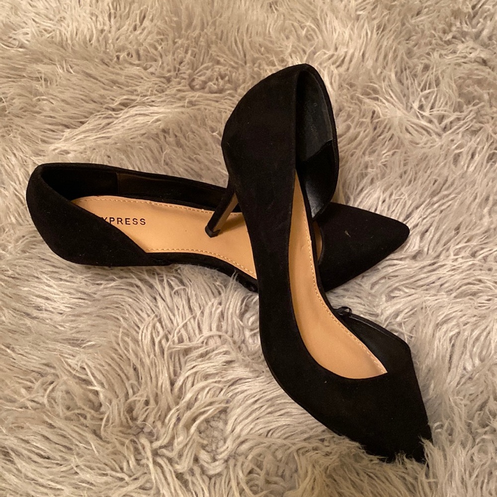 Express Black Heels